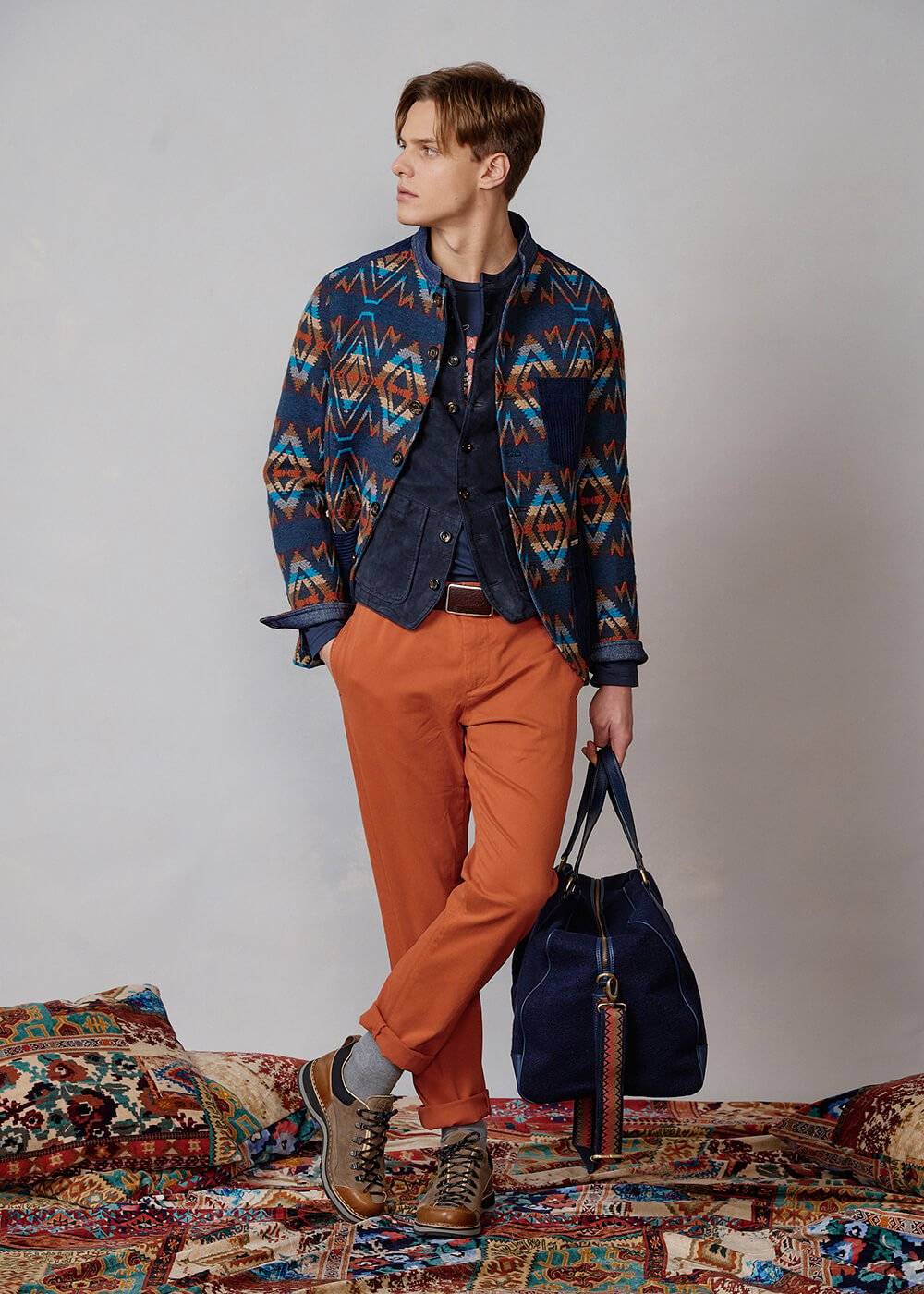 Luis Trenker Pantaloni in gabardine di cotone modello Lubono