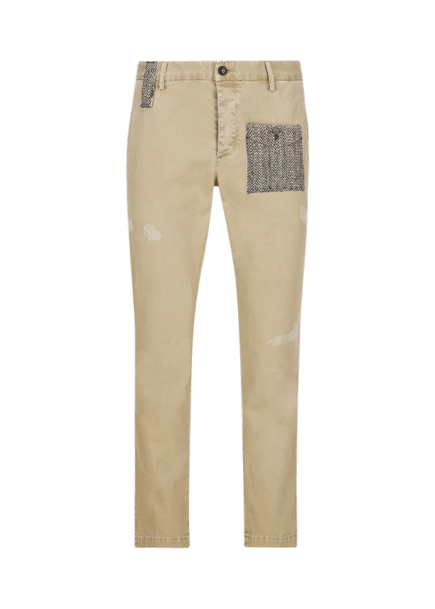 Luis Trenker Pantaloni In Gabardine Di Cotone Modello Luboris