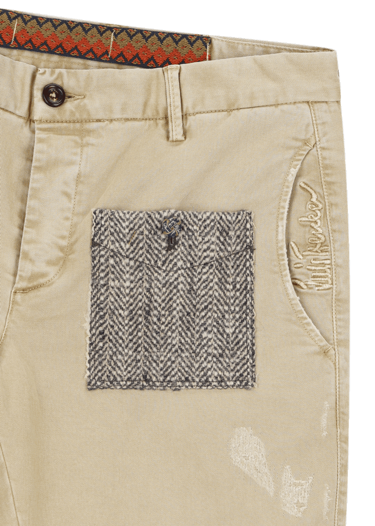 Luis Trenker Pantaloni In Gabardine Di Cotone Modello Luboris