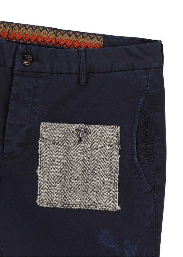 Luis Trenker Pantaloni In Gabardine Di Cotone Modello Luboris