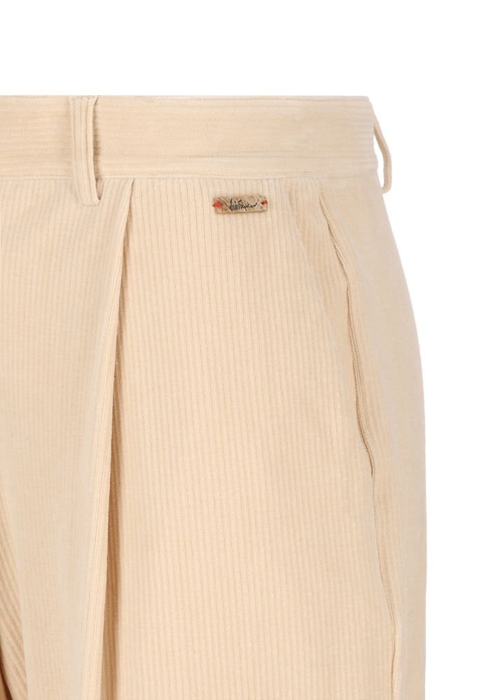 Luis Trenker Pantaloni In Jersey Di Velluto A Coste Con Vestibilità Carrot Fit Luloretta