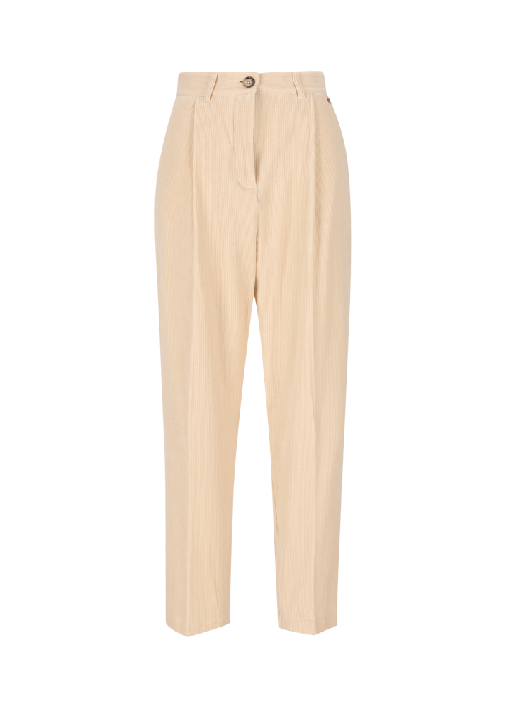 Luis Trenker Pantaloni in jersey di velluto a coste con vestibilità carrot fit Luloretta