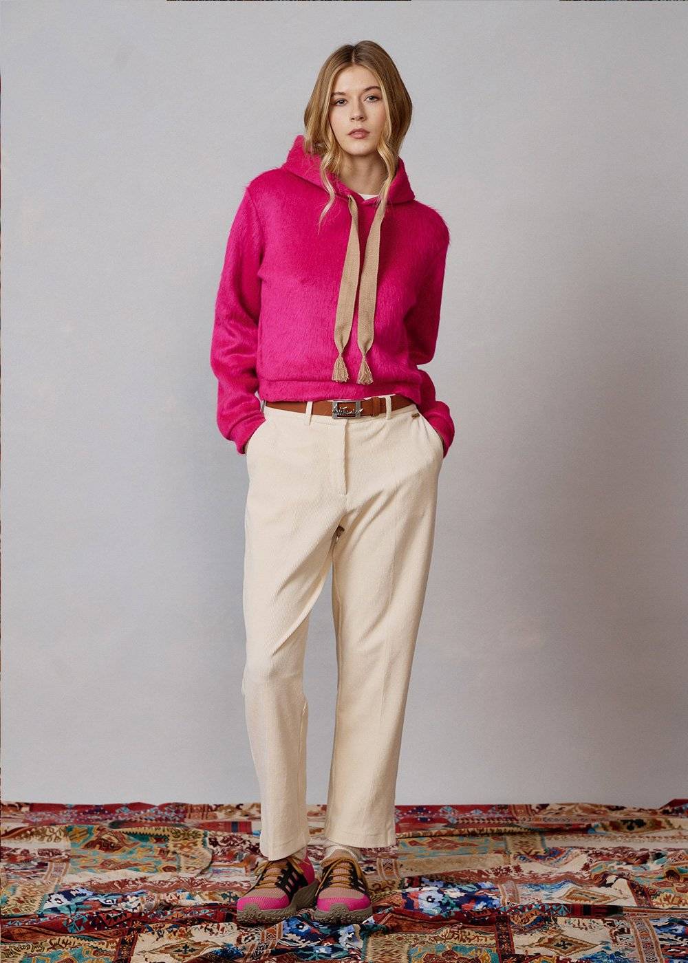 Luis Trenker Pantaloni in jersey di velluto a coste modello Luleonelle