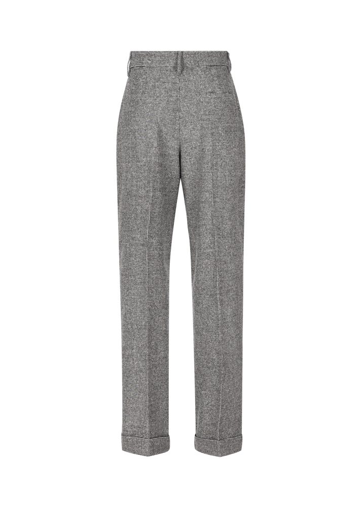 Luis Trenker Pantaloni In Misto Lana Con Motivo Pied-de-poule Lularina