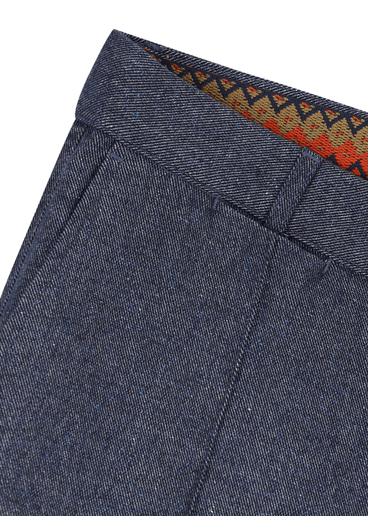 Luis Trenker Pantaloni In Tessuto Misto Lino E Lana Modello Lubrizz