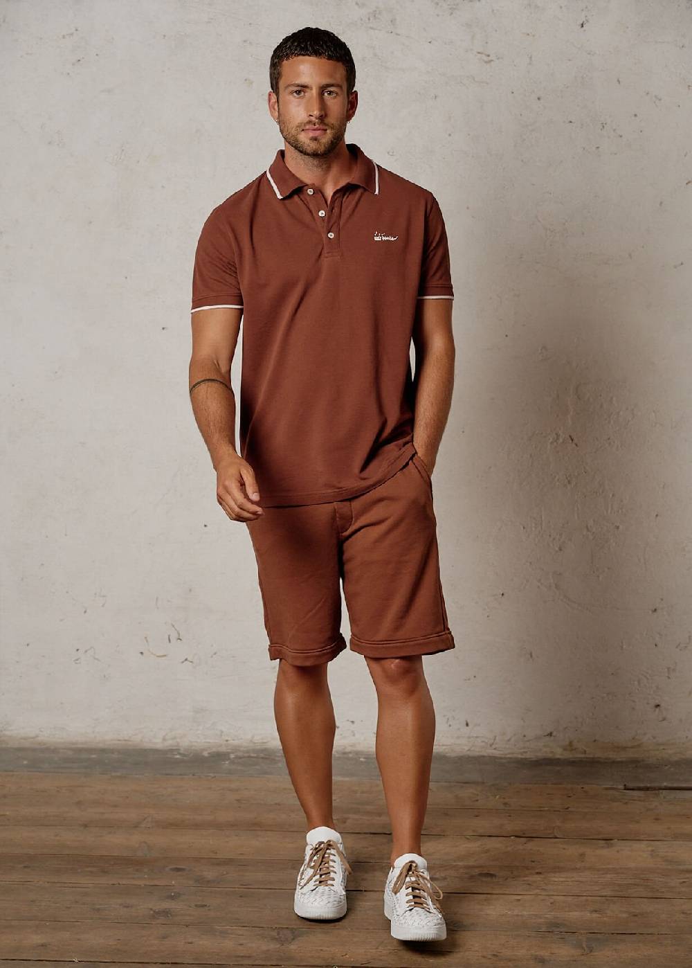 Luis Trenker Polo a maniche corte modello Luberneto