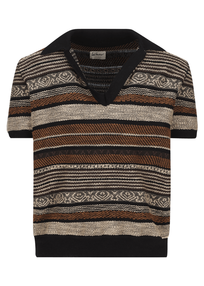 Luis Trenker Polo In Maglia Con Motivo A Righe Modello Luweric