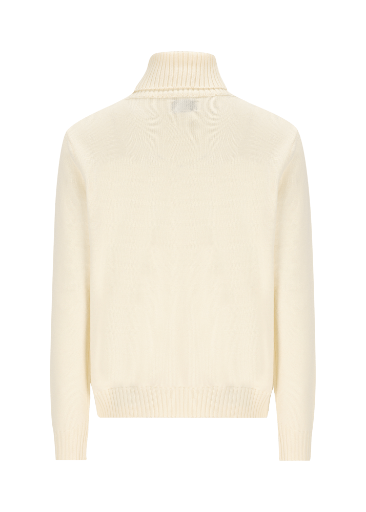 Luis Trenker Pullover A Collo Alto In Lana Merino Luwalbert