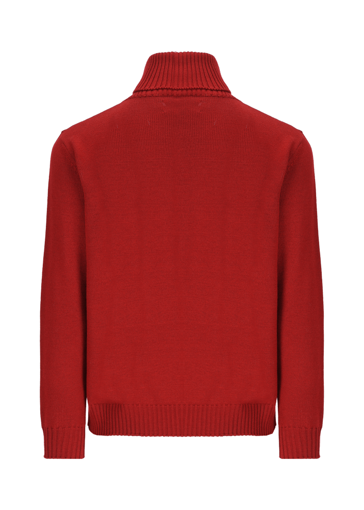 Luis Trenker Pullover A Collo Alto In Lana Merino Luwalbert