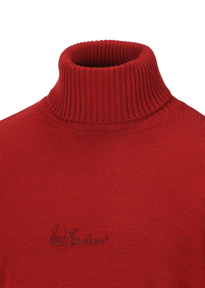 Luis Trenker Pullover A Collo Alto In Lana Merino Luwalbert