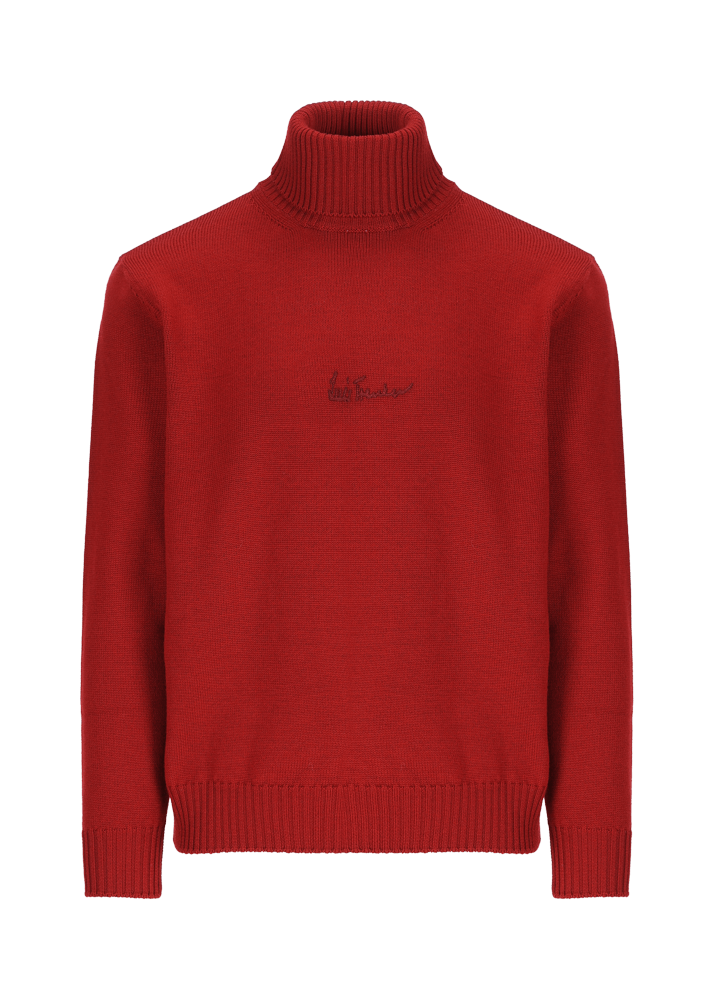 Luis Trenker Pullover a collo alto in lana merino Luwalbert