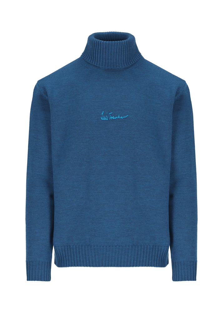 Luis Trenker Pullover A Collo Alto In Lana Merino Luwalbert