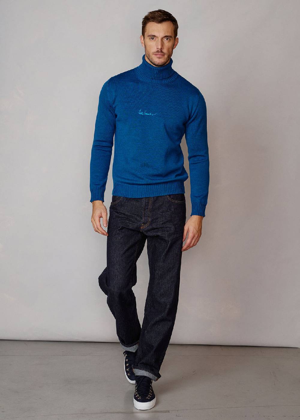 Luis Trenker Pullover a collo alto in lana merino Luwalbert