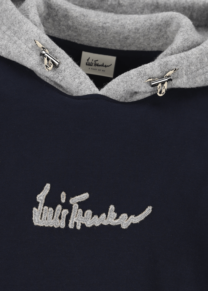 Luis Trenker Pullover Con Cappuccio E Logo Luphilipp
