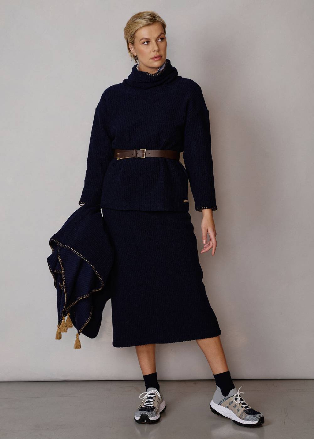 Luis Trenker Pullover in jersey di pura lana vergine Luada