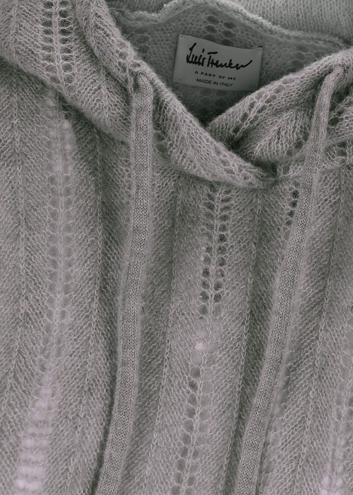 Luis Trenker Pullover Lavorato A Maglia Con Cappuccio Luwaltraud