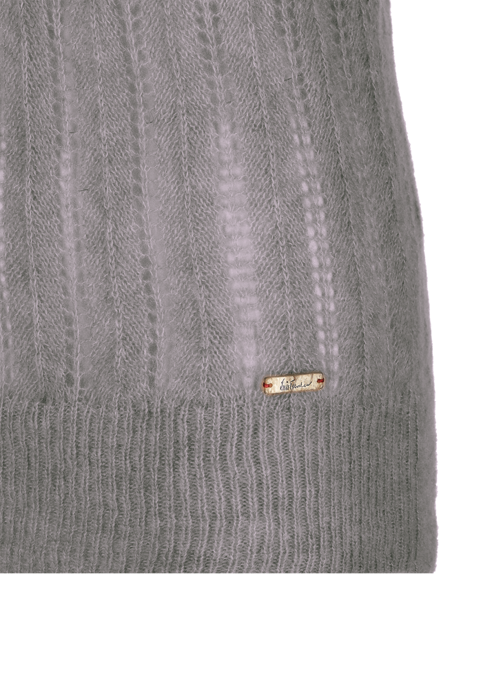 Luis Trenker Pullover Lavorato A Maglia Con Cappuccio Luwaltraud