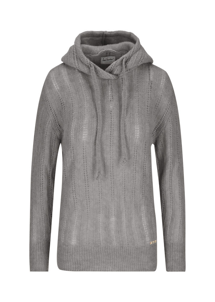Luis Trenker Pullover lavorato a maglia con cappuccio Luwaltraud