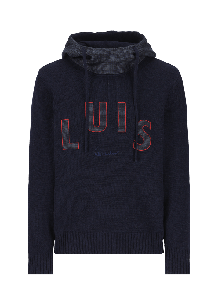 Luis Trenker Pullover lavorato a maglia con cappuccio Luwilfried