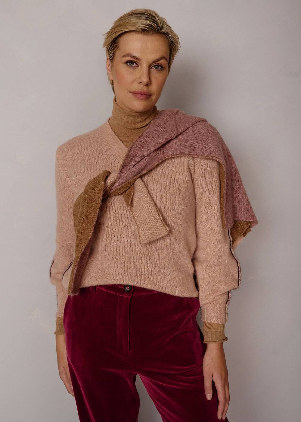 Luis Trenker Pullover Lavorato A Maglia Con Effetto Color Block Luwissal