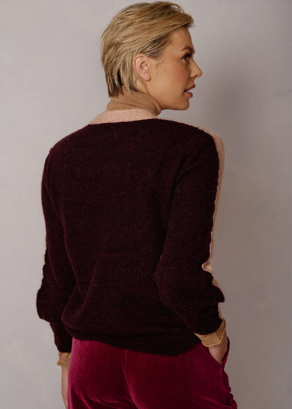 Luis Trenker Pullover Lavorato A Maglia Con Effetto Color Block Luwissal