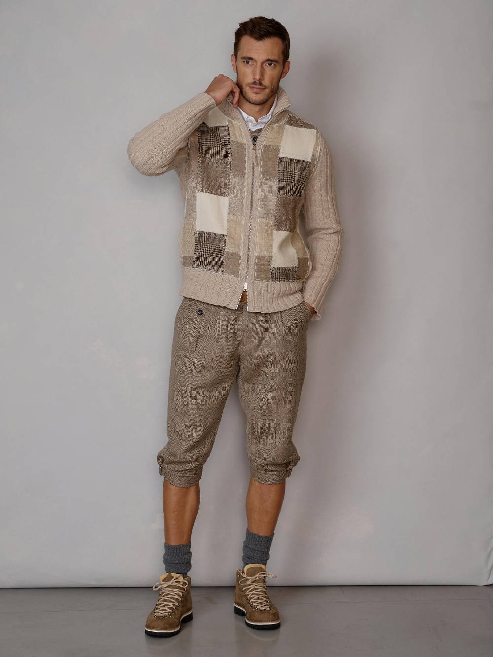 Luis Trenker Scarpa alta in pelle scamosciata Lupaul