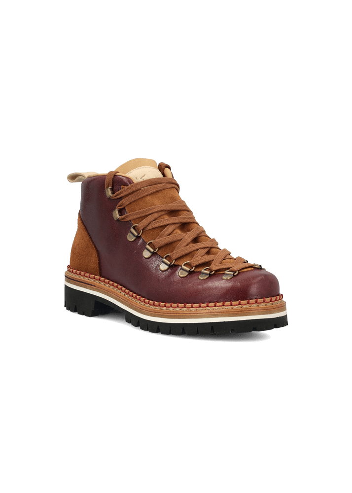 Luis Trenker Scarpa Alta Stringata In Pelle Modello Lupaolina