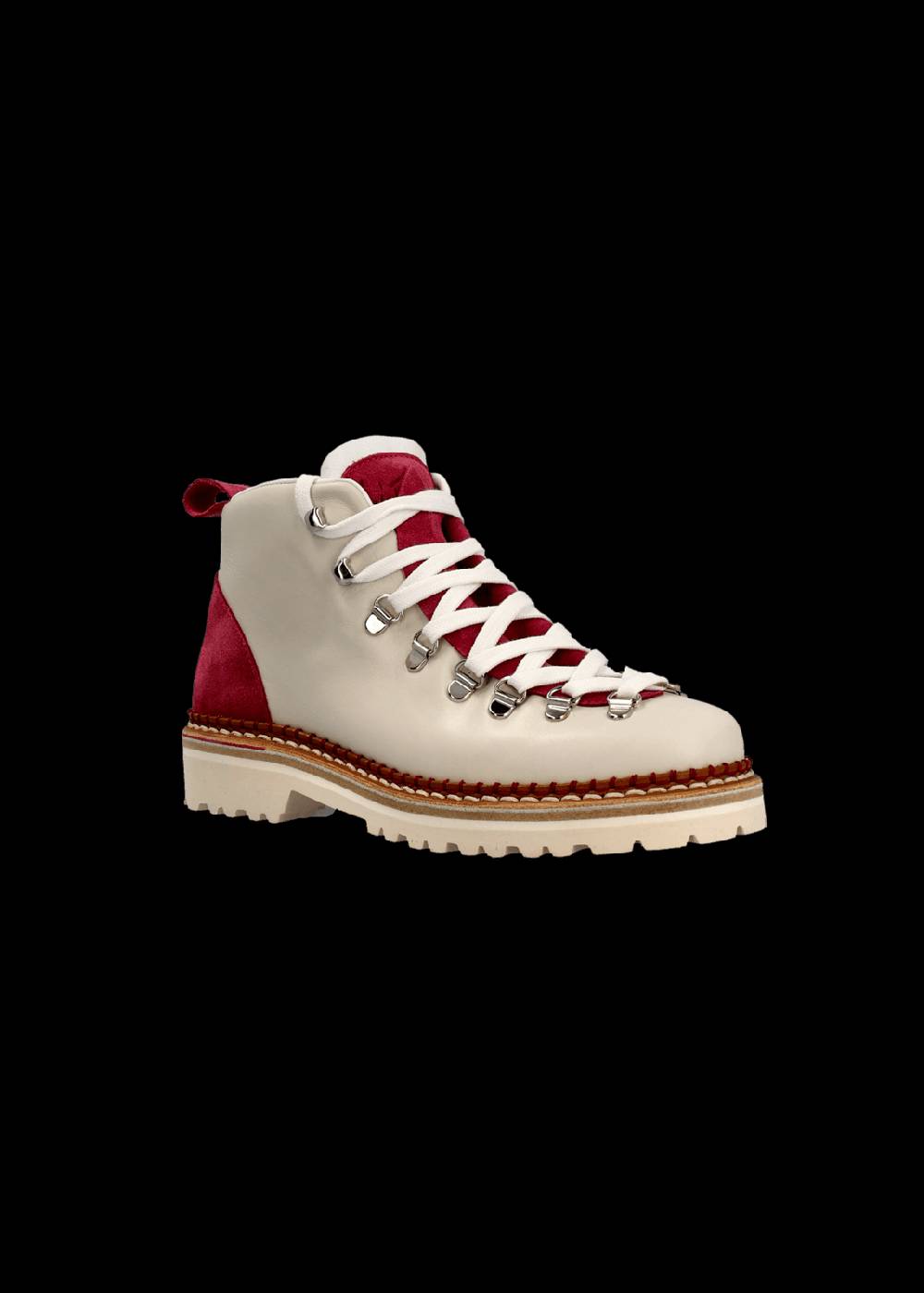 Luis Trenker Scarpa Alta Stringata In Pelle Modello Lupaolina