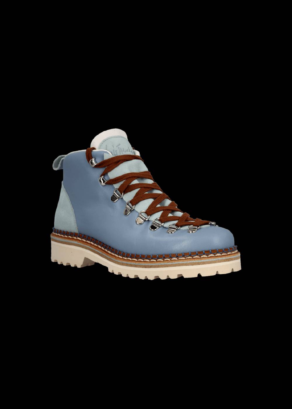 Luis Trenker Scarpa Alta Stringata In Pelle Modello Lupaolina