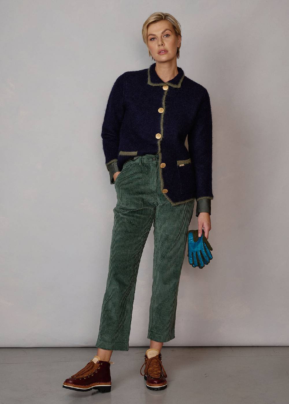 Luis Trenker Scarpa alta stringata in pelle modello Lupaolina