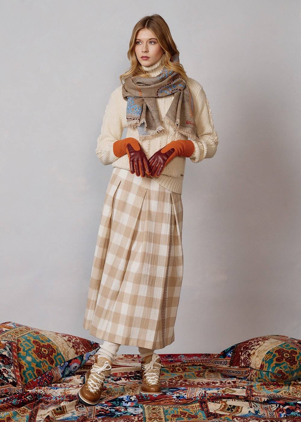 Luis Trenker Scarpa in pelle con linguetta in pelle di agnello modello Lupaolina