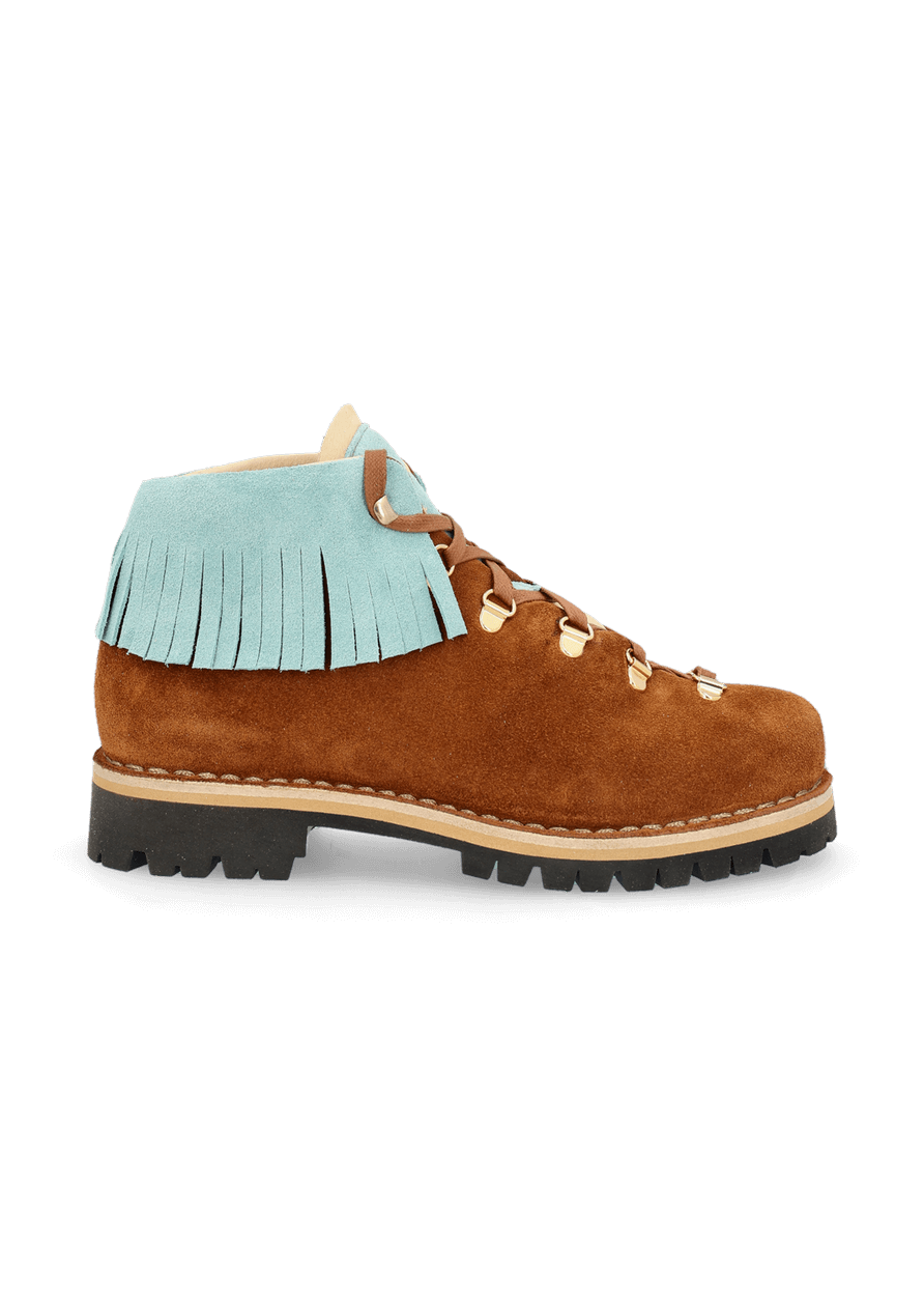 Luis Trenker Scarpa Stringata In In Pelle Scamosciata Modello Lupaolina