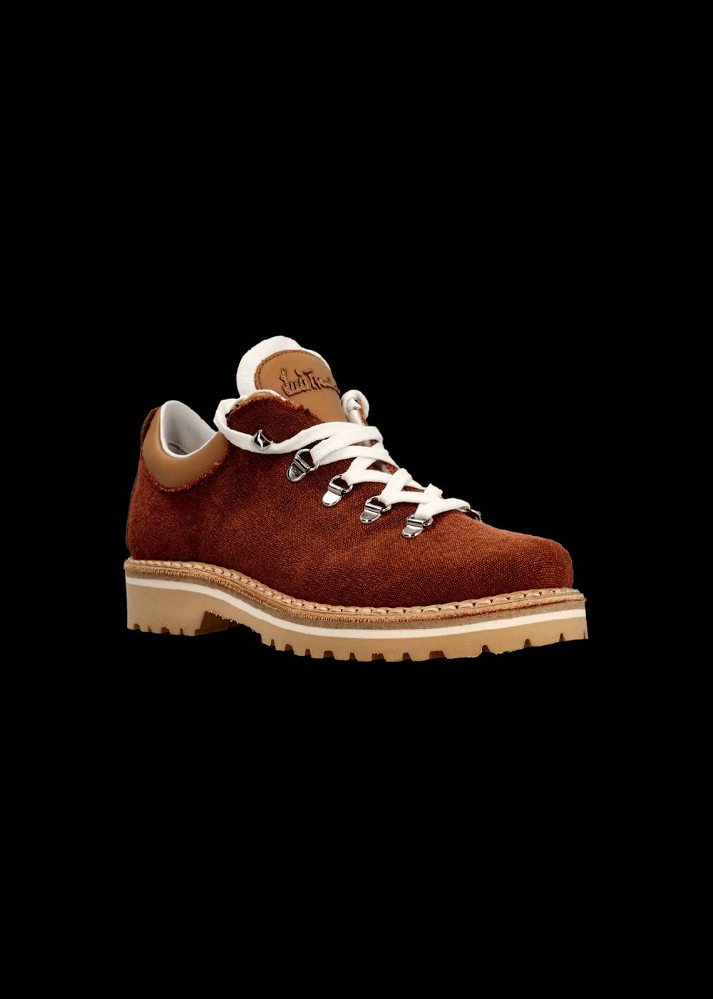 Luis Trenker Scarpa Stringata In Tela E Pelle Modello Lulea