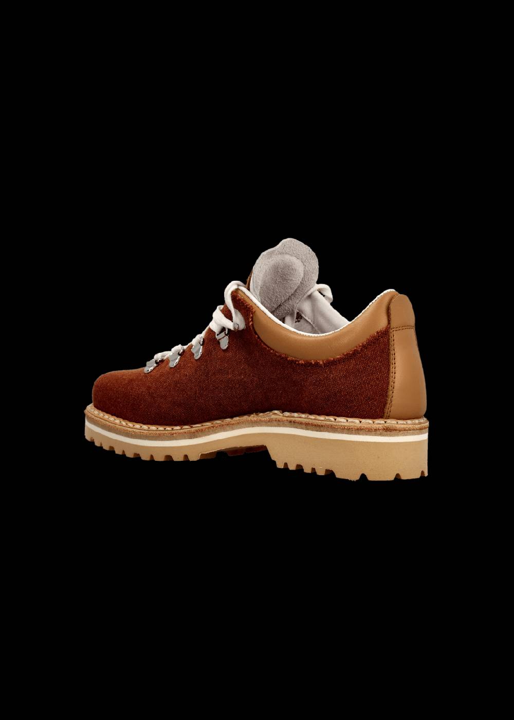 Luis Trenker Scarpa Stringata In Tela E Pelle Modello Lulea