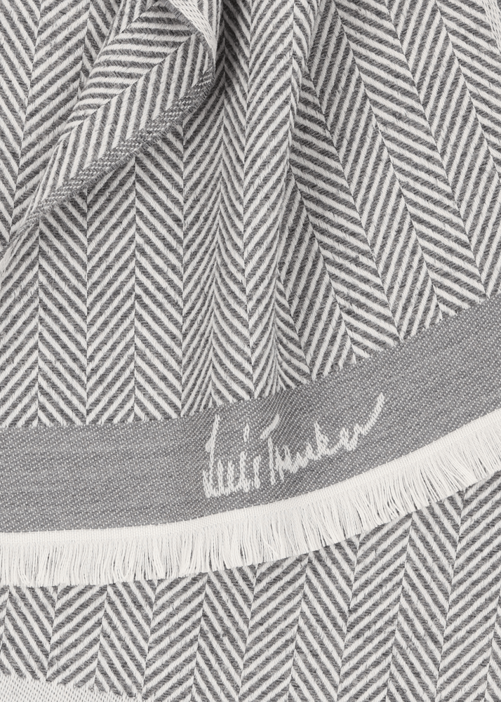 Luis Trenker Sciarpa In Tessuto Jacquard Modello Lufabi