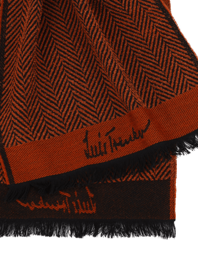 Luis Trenker Sciarpa In Tessuto Jacquard Modello Lufabi