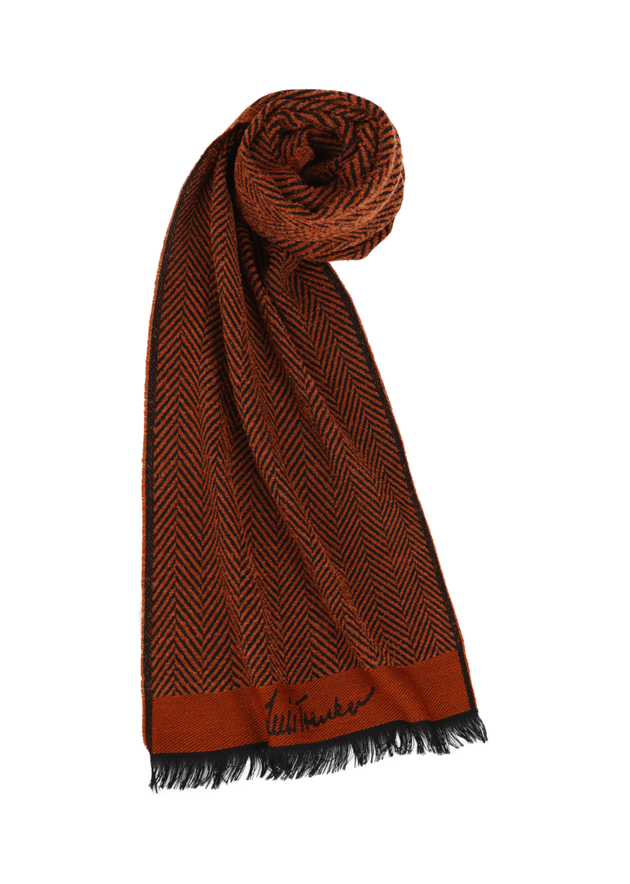 Luis Trenker Sciarpa in tessuto jacquard modello Lufabi