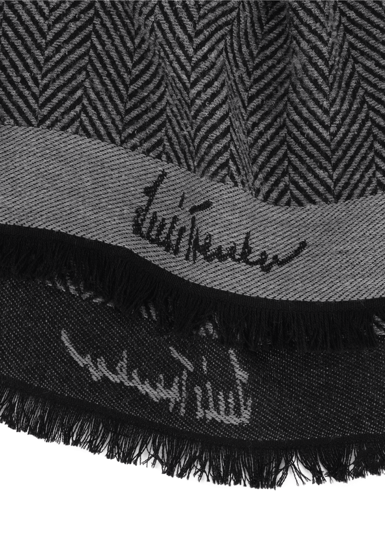 Luis Trenker Sciarpa In Tessuto Jacquard Modello Lufabi