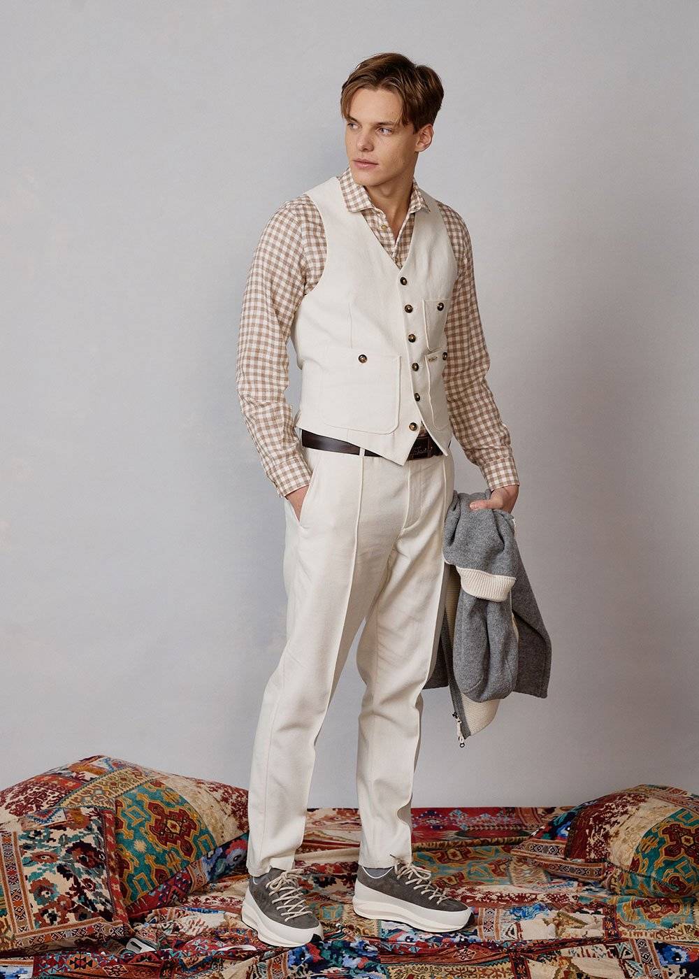 Luis Trenker Sneaker con zeppa in pelle modello Luleandros