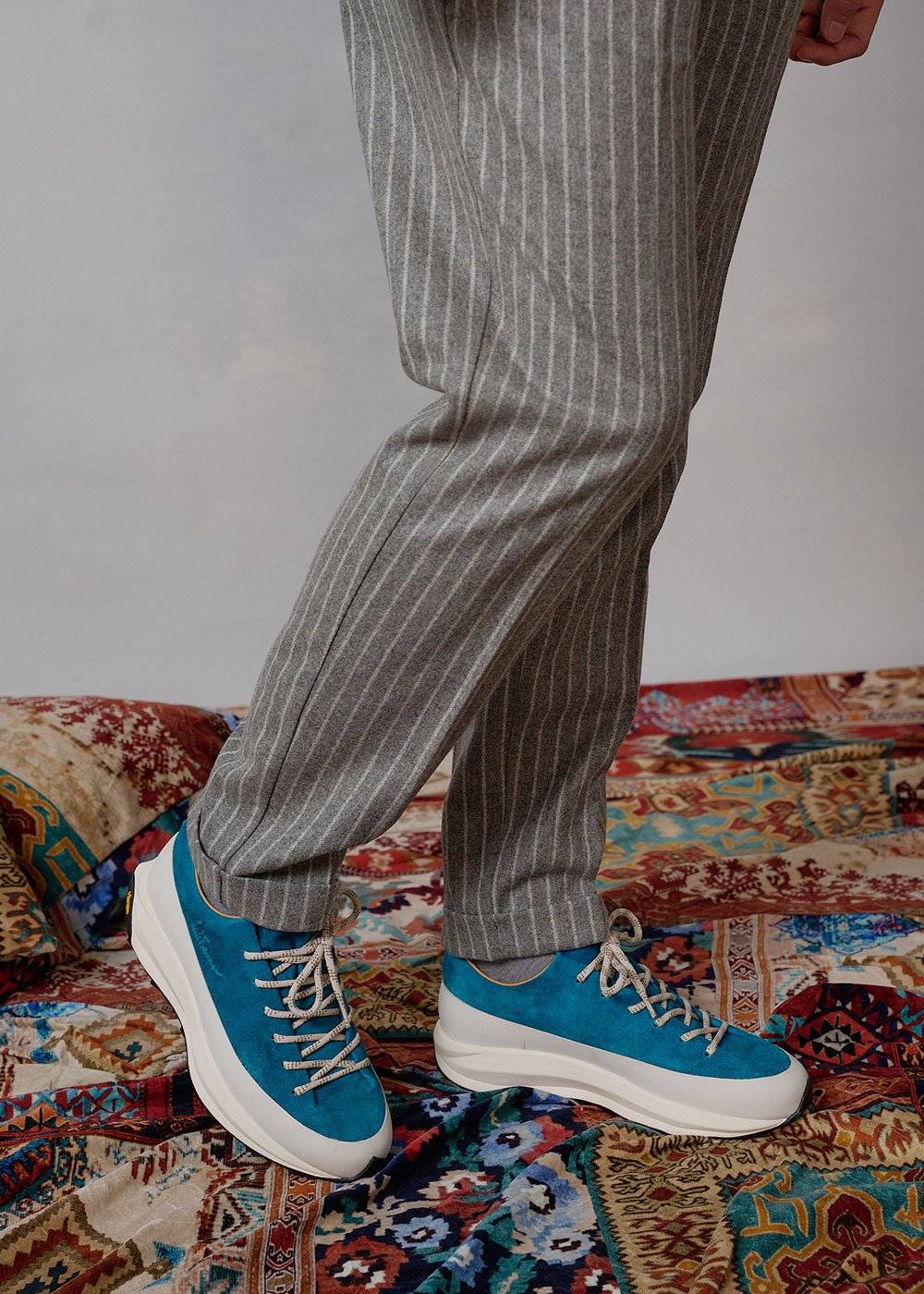 Luis Trenker Sneaker con zeppa in pelle modello Luleandros