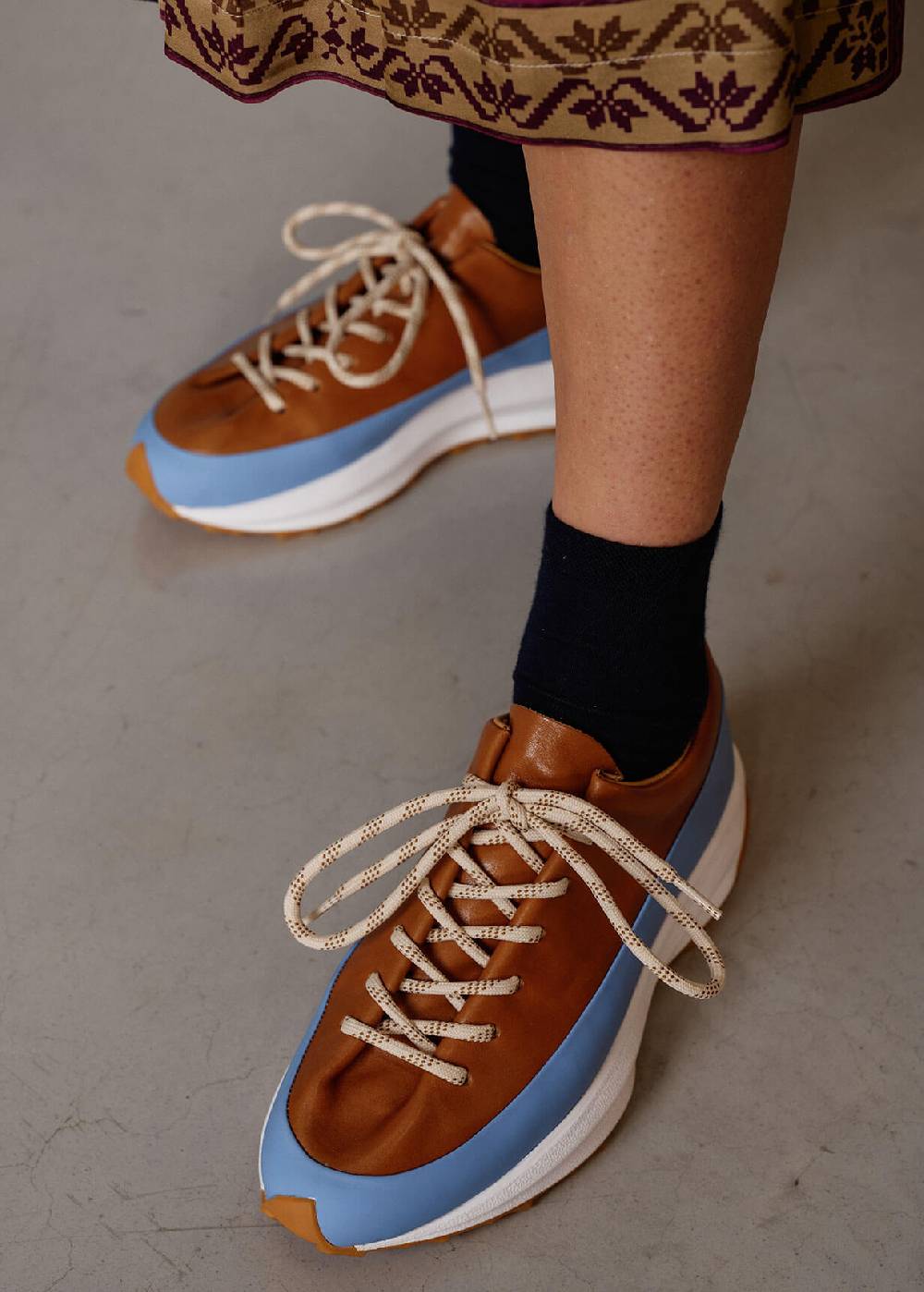 Luis Trenker Sneaker In Pelle Con Suola A Zeppa Luleandras