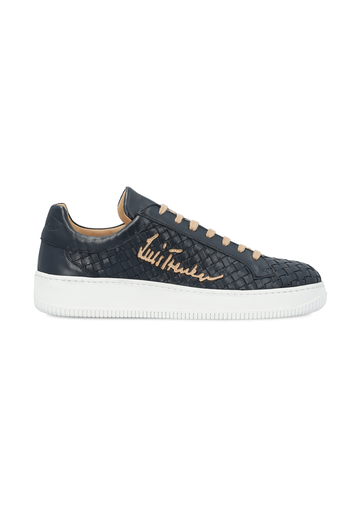 Luis Trenker Sneaker in pelle intrecciata modello Lupintros