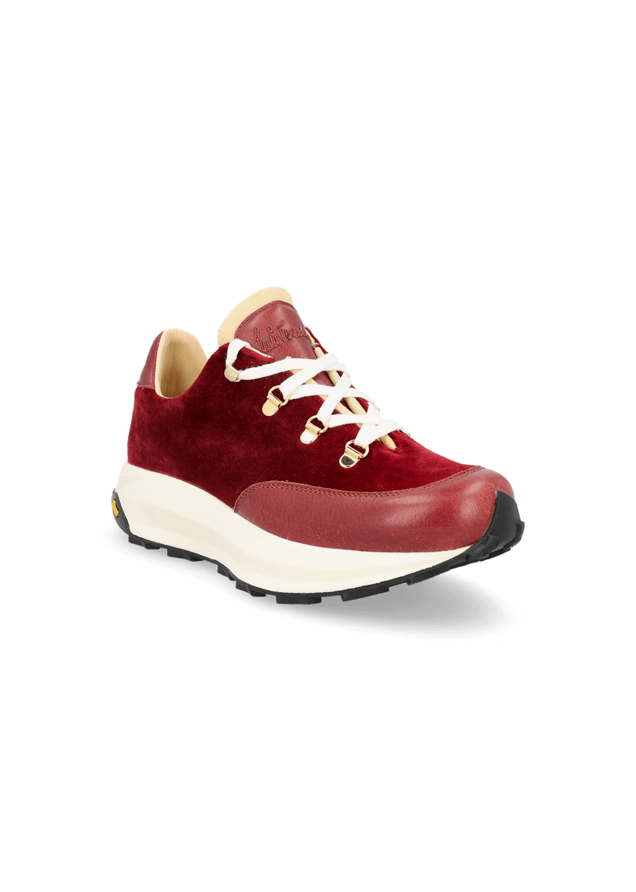 Luis Trenker Sneakers In Velluto E Pelle Modello Luleandra