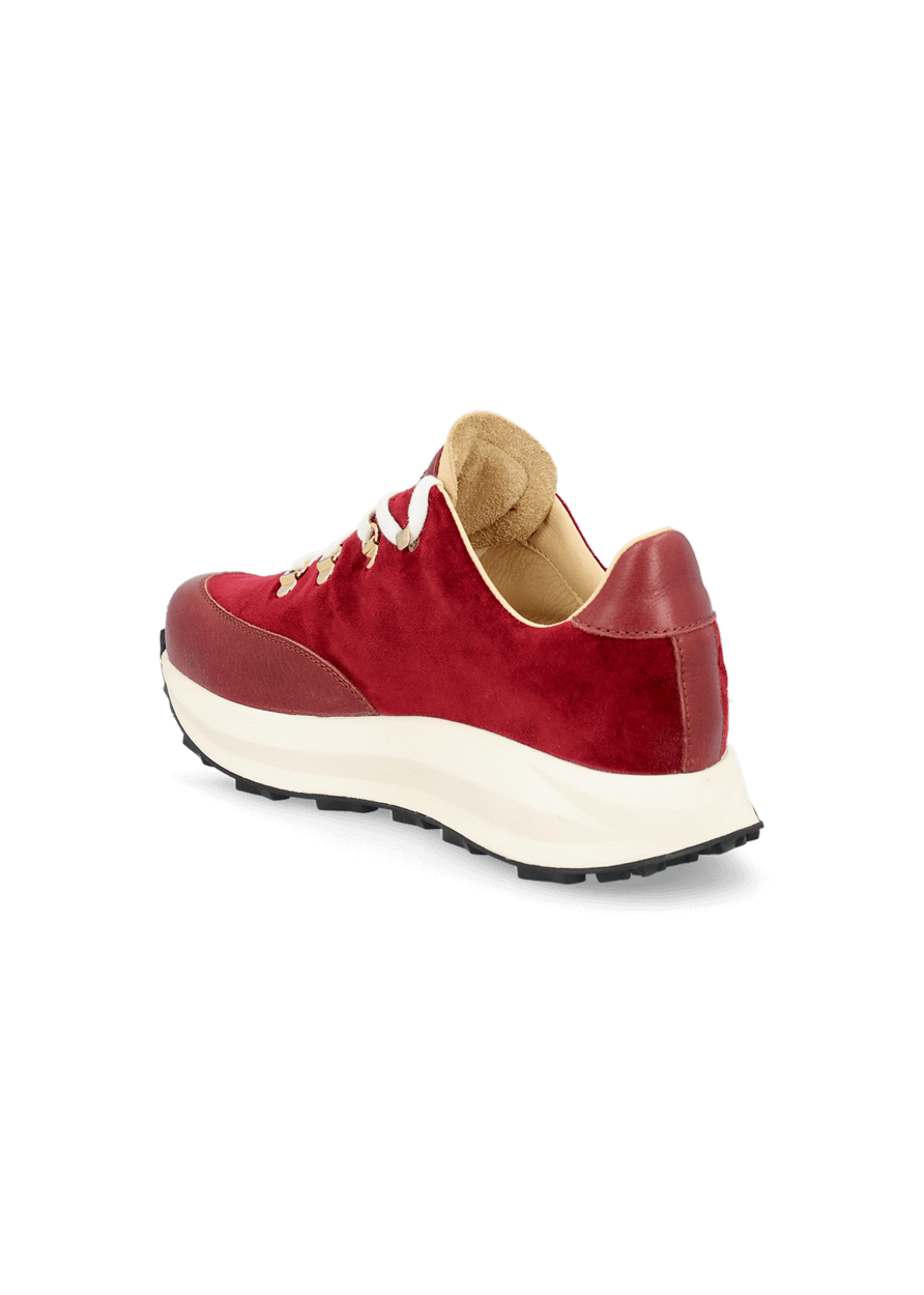 Luis Trenker Sneakers In Velluto E Pelle Modello Luleandra