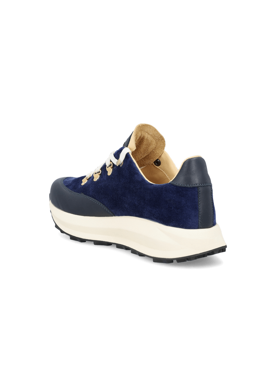 Luis Trenker Sneakers In Velluto E Pelle Modello Luleandra