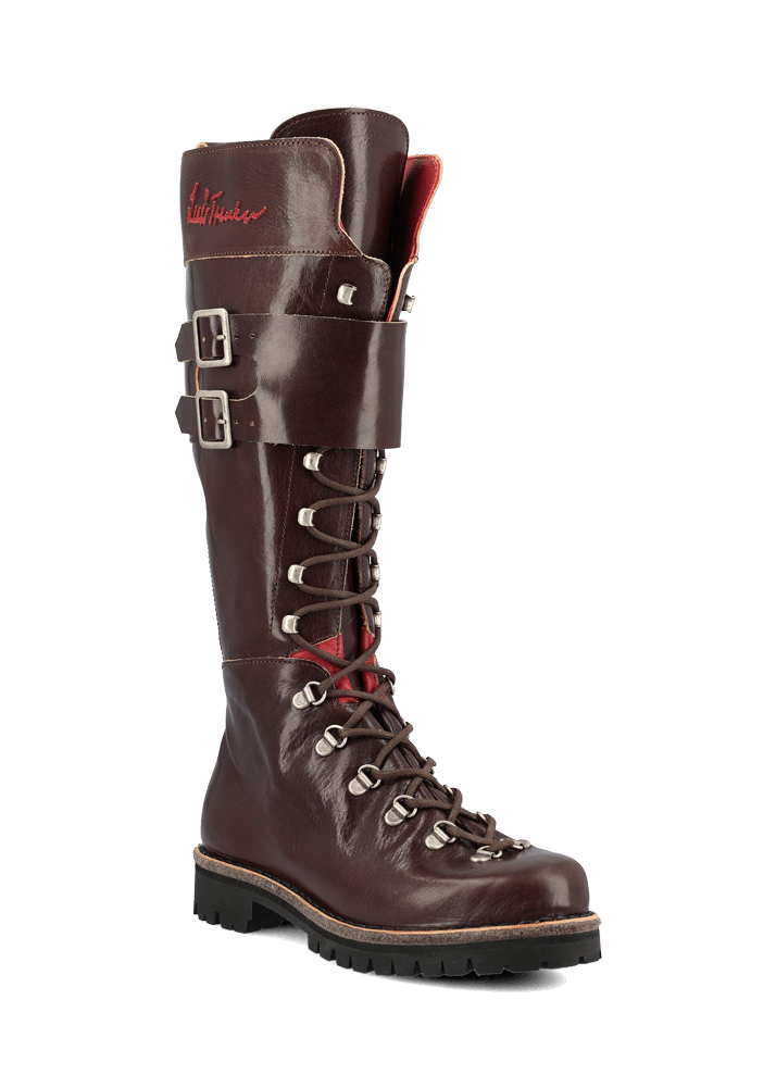 Luis Trenker Stivale In Pelle Alto Fino Al Ginocchio Lutina