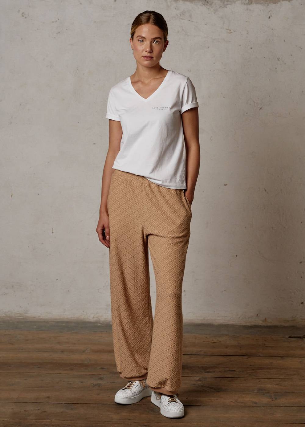 Luis Trenker T-shirt basic in cotone modello Lucarla