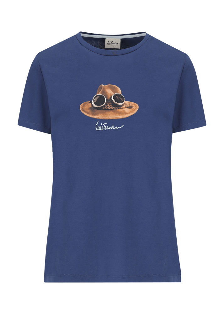 Luis Trenker T-shirt con grafica iconica raffigurante "Il Cappello"