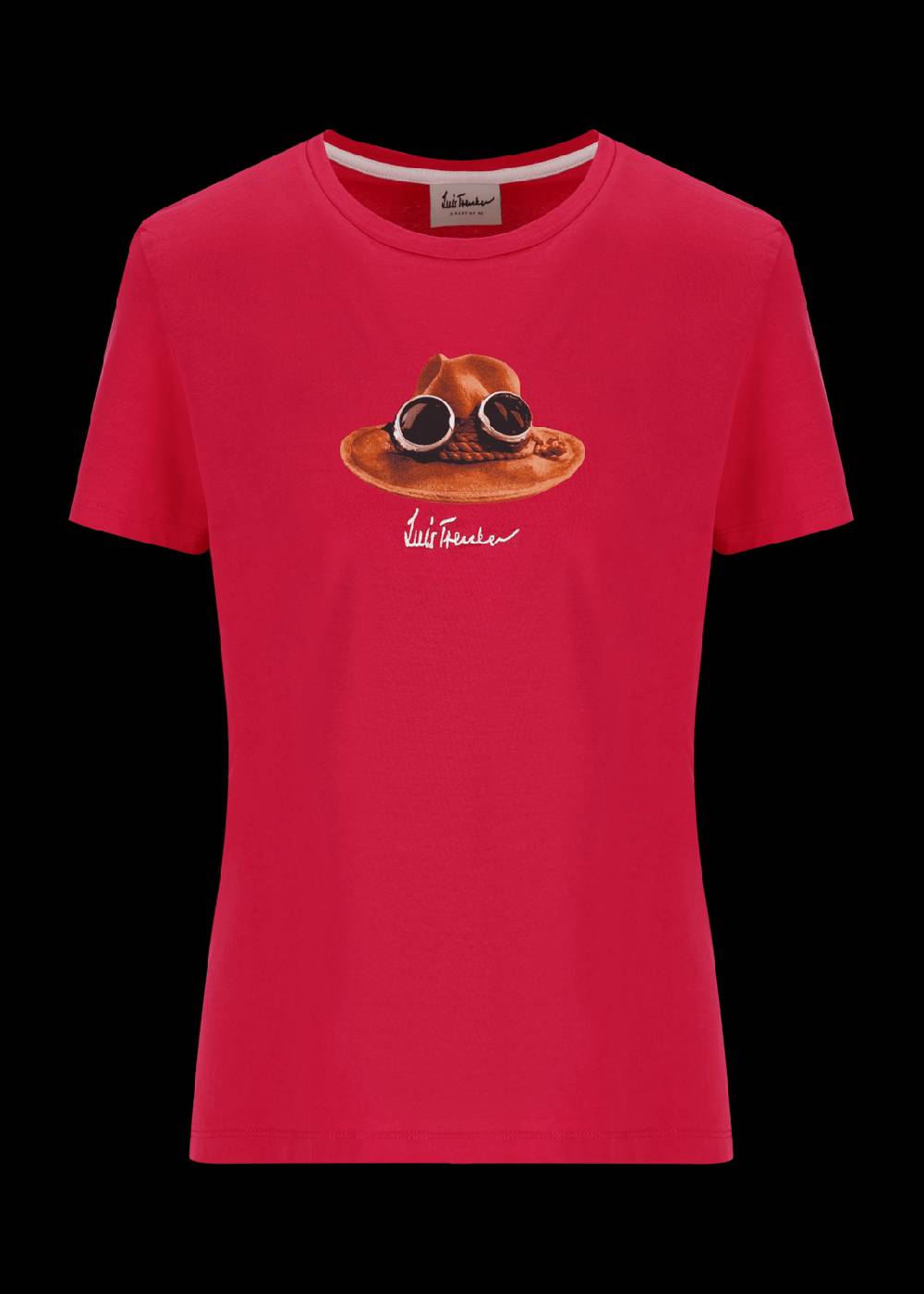 Luis Trenker T-shirt con grafica iconica raffigurante "Il Cappello"