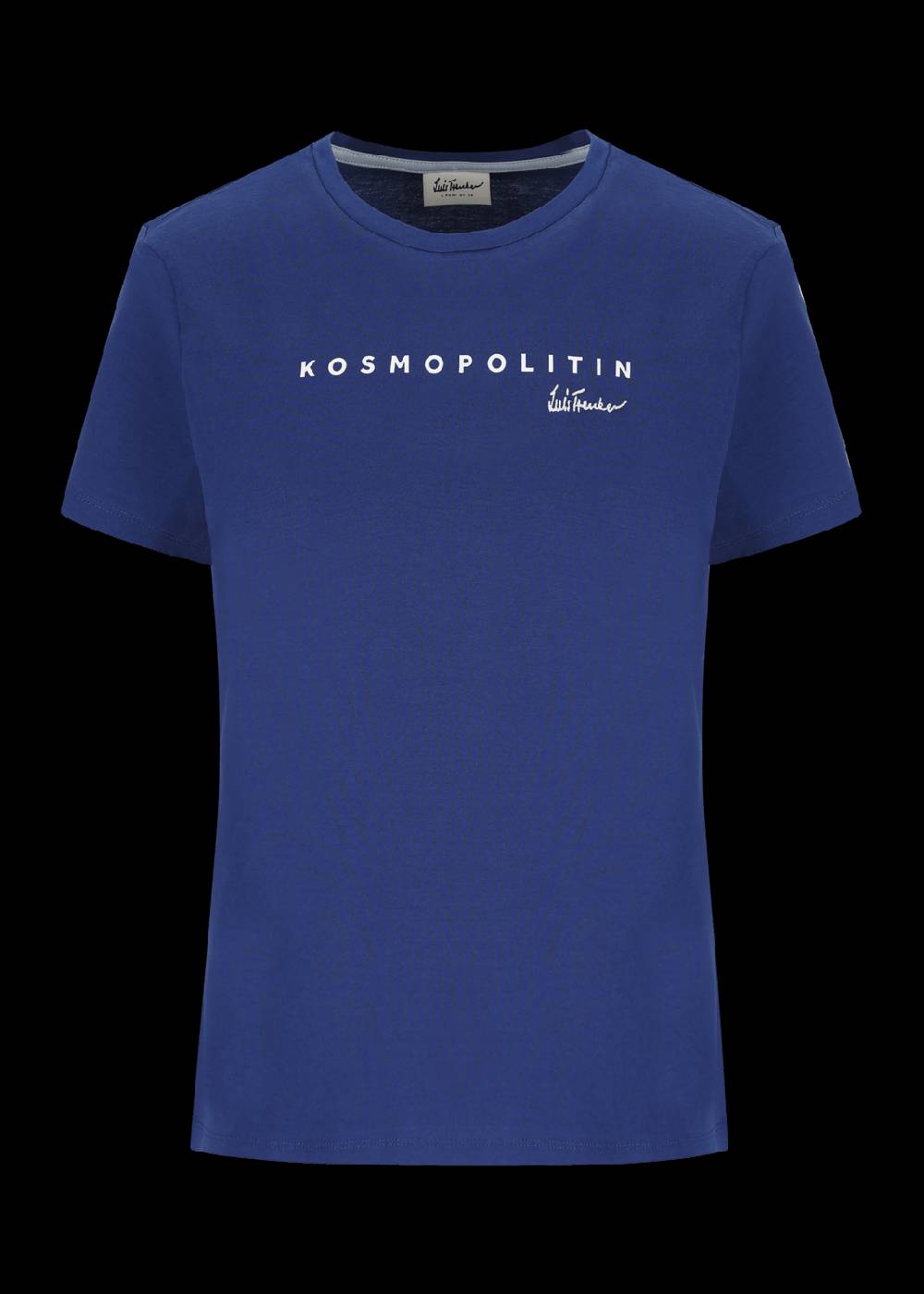Luis Trenker T-shirt con logo ricamato e stampa "Kosmopolit"